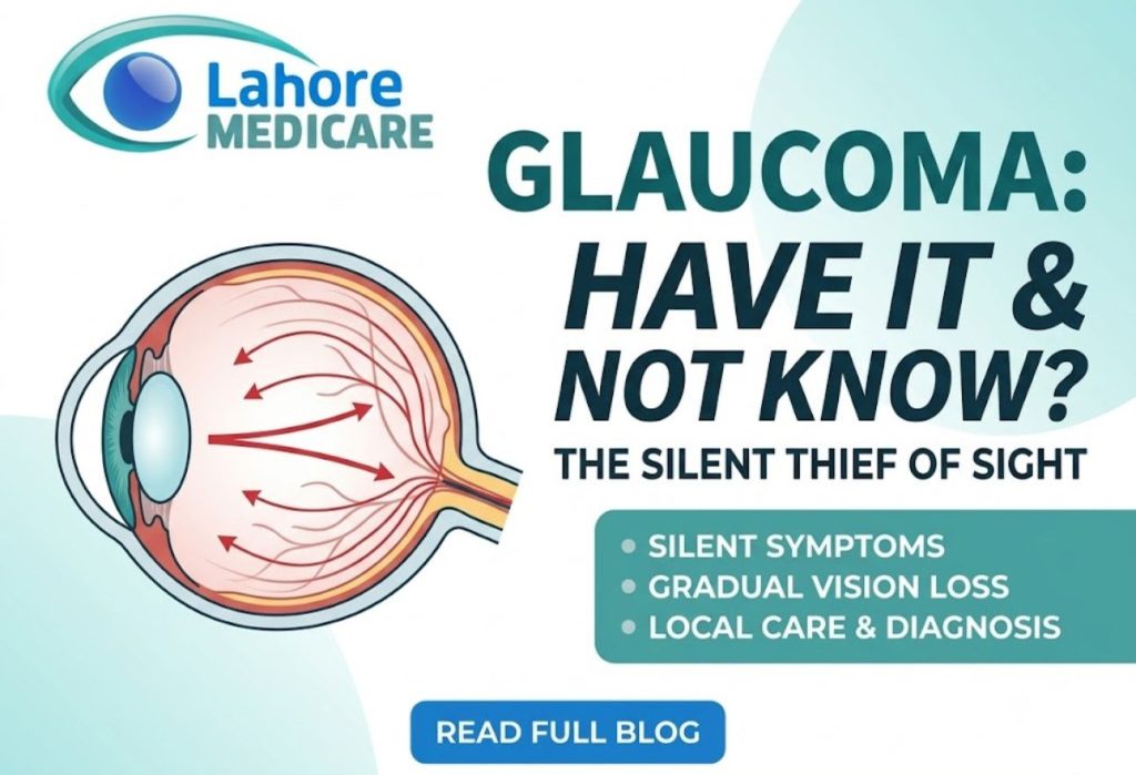 Discover why glaucoma develops slowly without early symptoms. Learn about internal eye fluid drainage, optic nerve damage, risk factors, and local care.