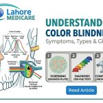 Discover how to test for color blindness, understand red-green types, and learn how color-corrective filter glasses work at Lahore Medicare.